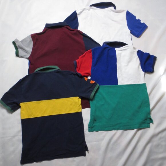 4 PC LOT POLO RALPH LAUREN boys PONY shirts PREPPY blue GREEN SIZE MEDIUM 10/12 - Picture 9 of 9